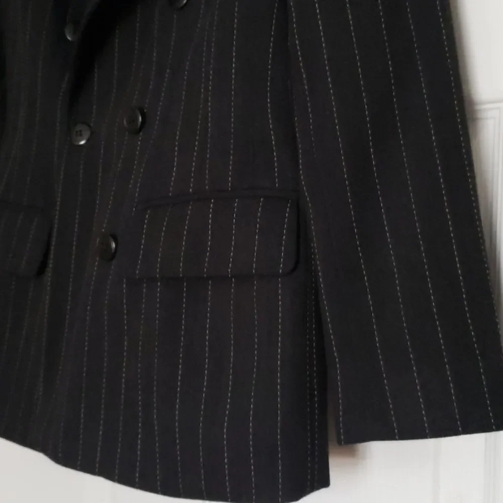 ANNE KLEIN pinstripe blazer jacket